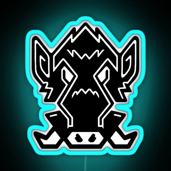 Wild Boar RGB Neon Sign