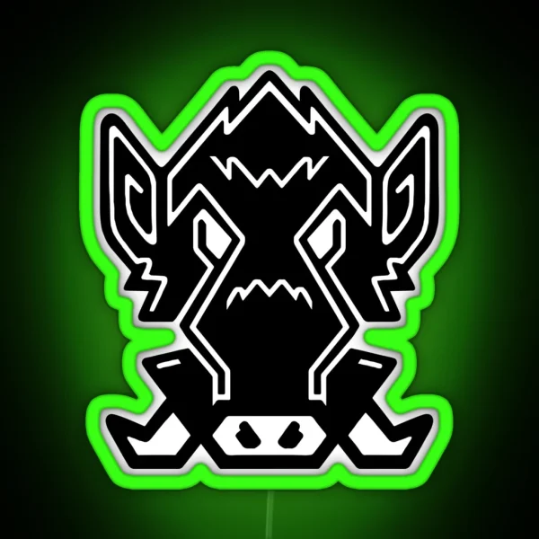 Wild Boar RGB Neon Sign