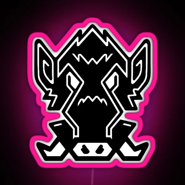 Wild Boar RGB Neon Sign