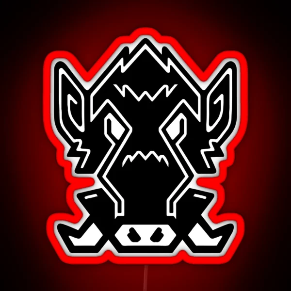 Wild Boar RGB Neon Sign