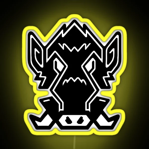 Wild Boar RGB Neon Sign