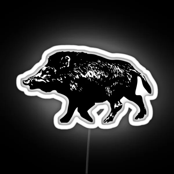 Wild Boar RGB Neon Sign