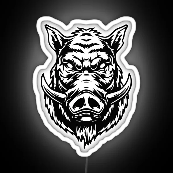 Wild Boar RGB Neon Sign