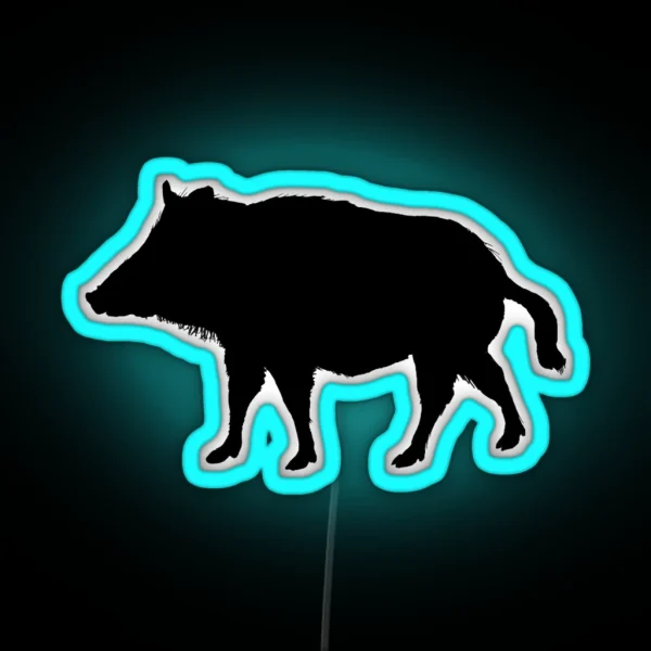 Wild Boar RGB Neon Sign
