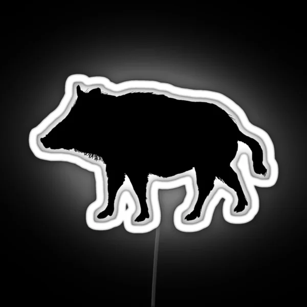 Wild Boar RGB Neon Sign