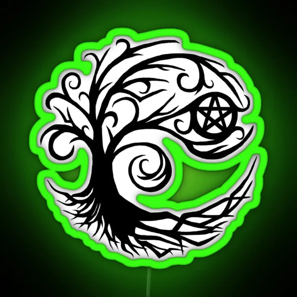 Wild Pentacle Tree RGB Neon Sign
