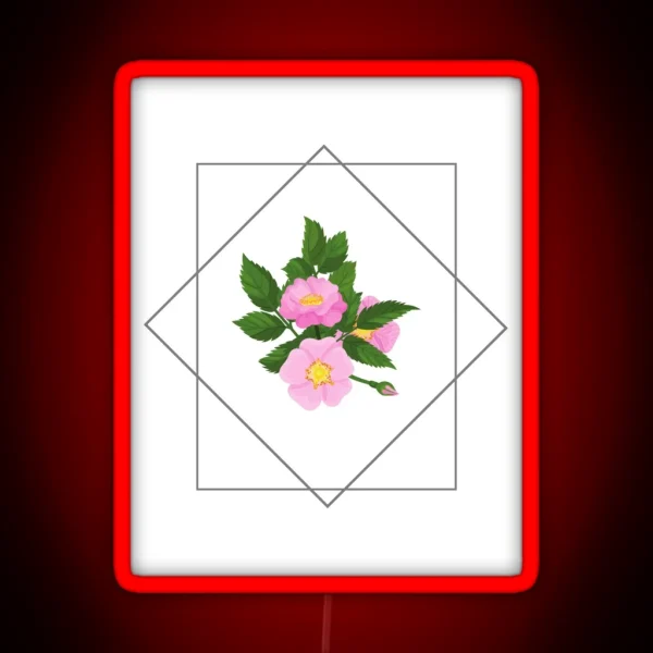 Wild Rose RGB Neon Sign