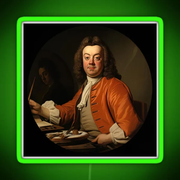 William Hogarth Cute Style RGB Neon Sign