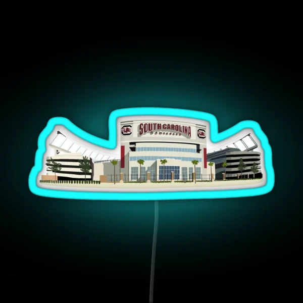 Williams Brice Stadium RGB Neon Sign