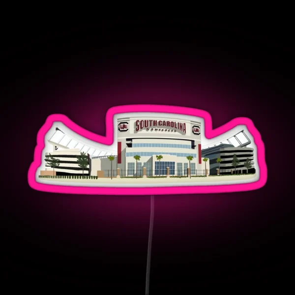 Williams Brice Stadium RGB Neon Sign