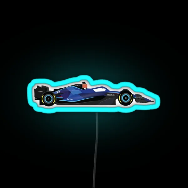 Williams F1 Team 2023 Car FW45 Drivers Alex RGB Neon Sign
