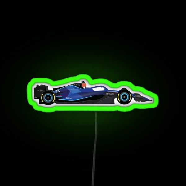 Williams F1 Team 2023 Car FW45 Drivers Alex RGB Neon Sign