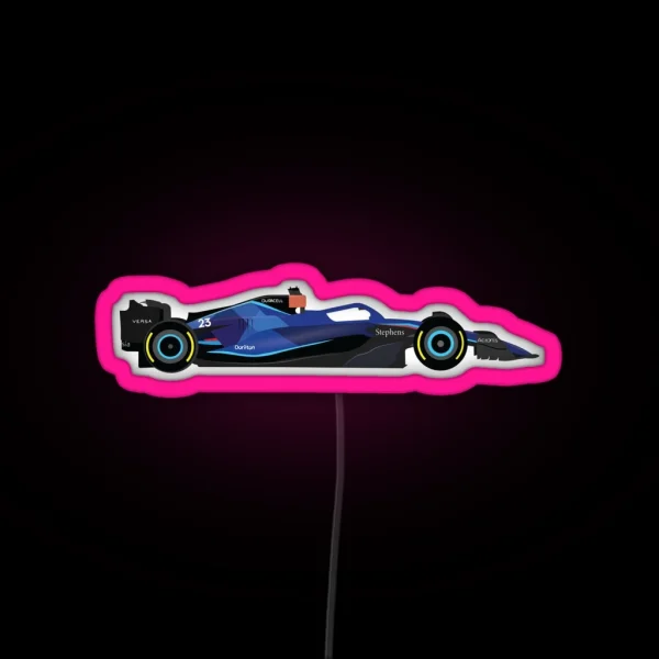 Williams F1 Team 2023 Car FW45 Drivers Alex RGB Neon Sign