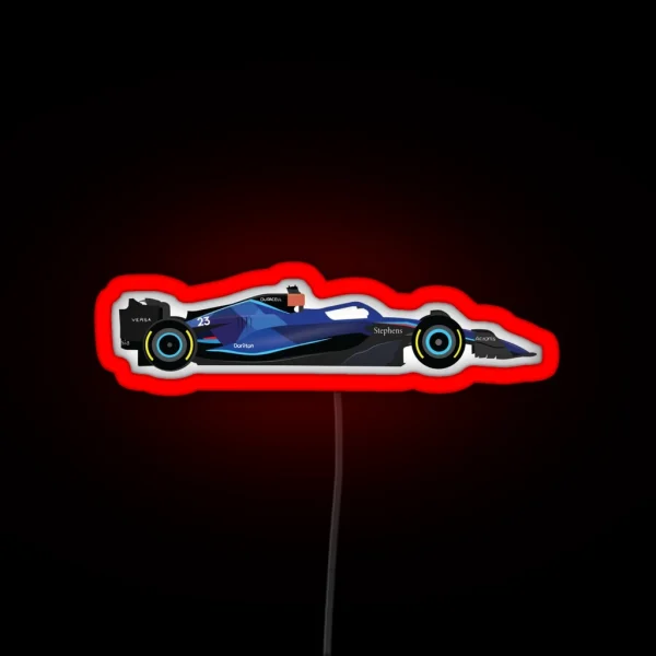 Williams F1 Team 2023 Car FW45 Drivers Alex RGB Neon Sign