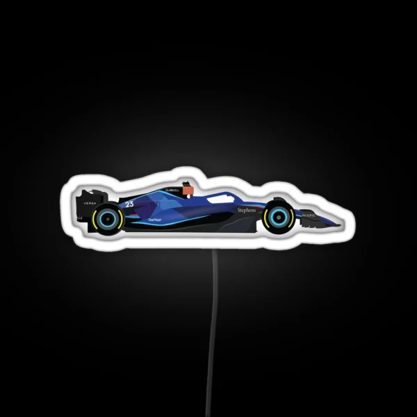 Williams F1 Team 2023 Car FW45 Drivers Alex RGB Neon Sign