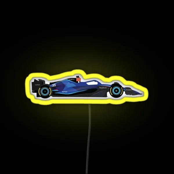 Williams F1 Team 2023 Car FW45 Drivers Alex RGB Neon Sign