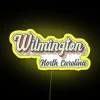 Retro neon sign in Wilmington, North Carolina.