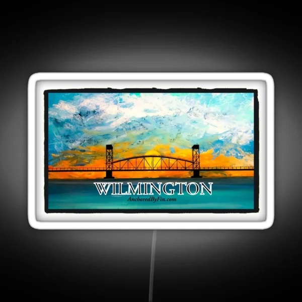 Wilmington NC Bridge RGB Neon Sign