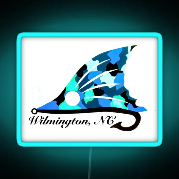 Wilmington NC Redfish Tail RGB Neon Sign