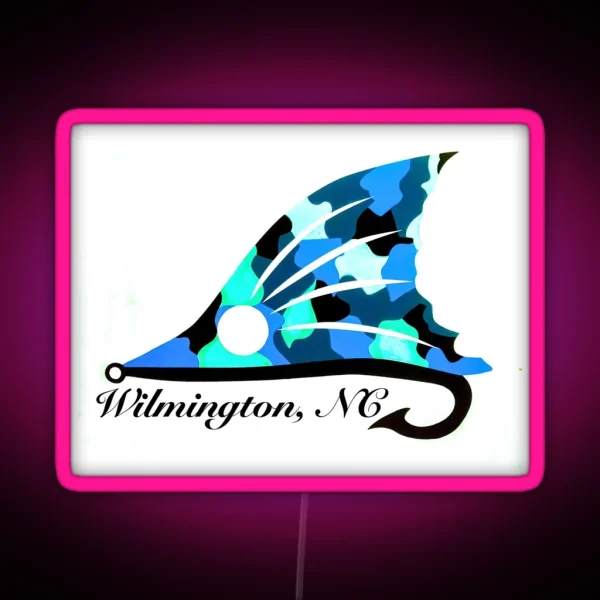 Wilmington NC Redfish Tail RGB Neon Sign