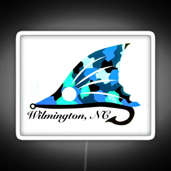 Wilmington NC Redfish Tail RGB Neon Sign