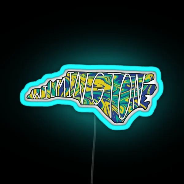 Wilmington North Carolina RGB Neon Sign