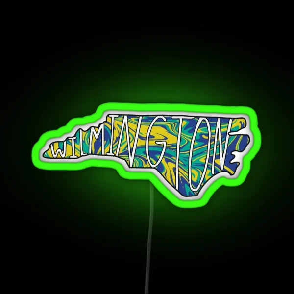 Wilmington North Carolina RGB Neon Sign