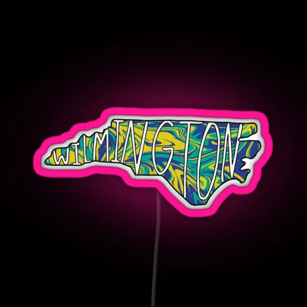 Wilmington North Carolina RGB Neon Sign