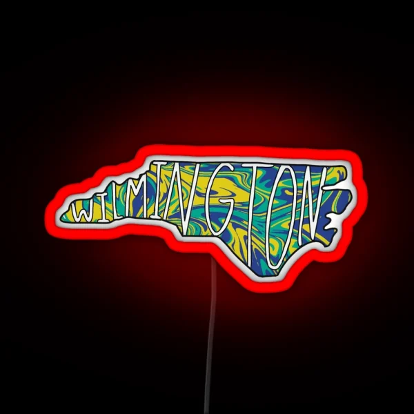 Wilmington North Carolina RGB Neon Sign