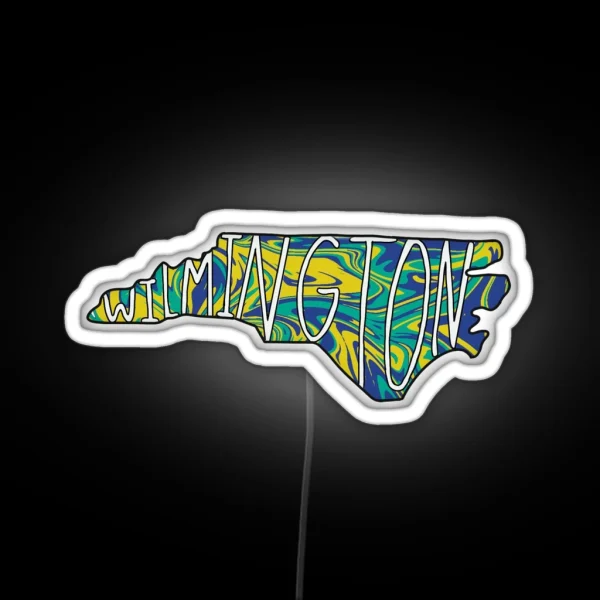 Wilmington North Carolina RGB Neon Sign
