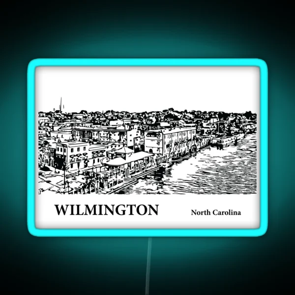 Wilmington North Carolina RGB Neon Sign