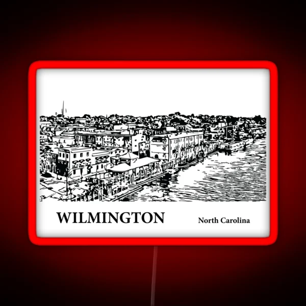 Wilmington North Carolina RGB Neon Sign