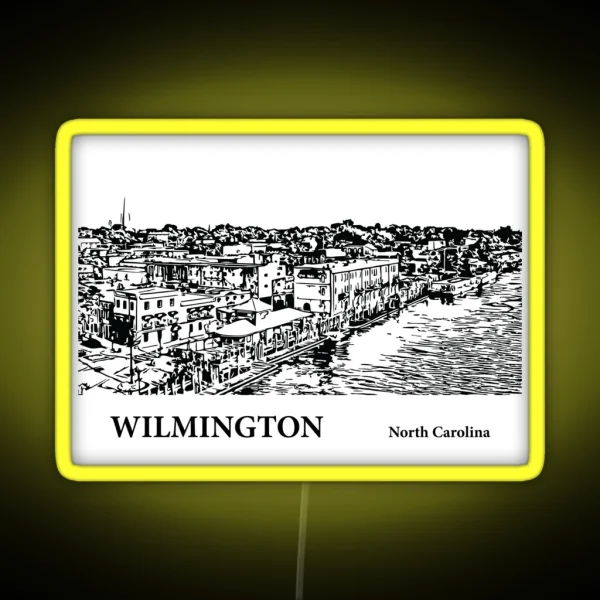 Wilmington North Carolina RGB Neon Sign