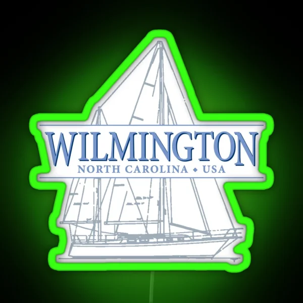 Wilmington North Carolina Sailing RGB Neon Sign
