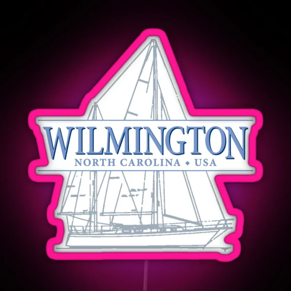 Wilmington North Carolina Sailing RGB Neon Sign