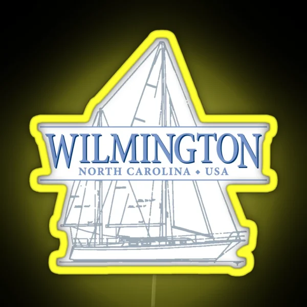 Wilmington North Carolina Sailing RGB Neon Sign
