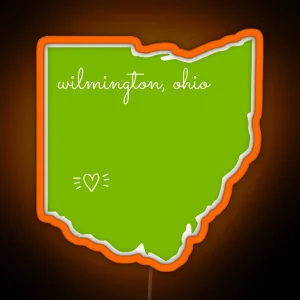 Wilmington Ohio RGB Neon Sign