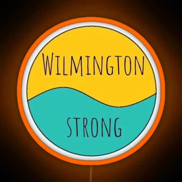 Wilmington Strong Circle RGB Neon Sign