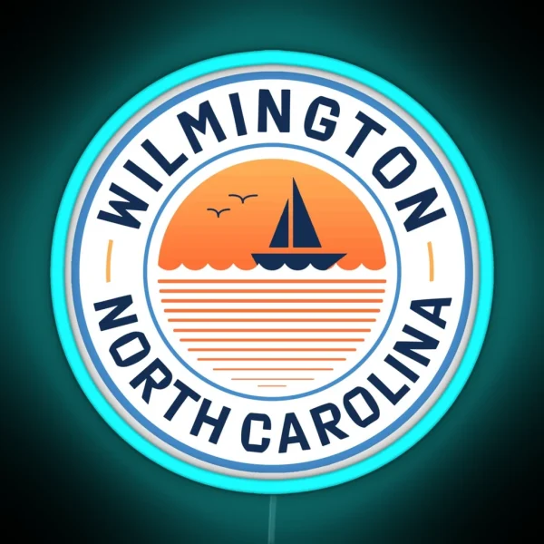 Wilmington Sunset RGB Neon Sign