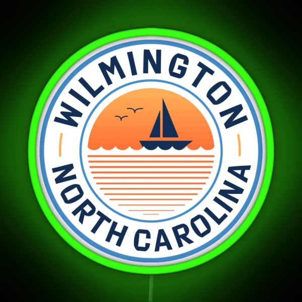 Wilmington Sunset RGB Neon Sign