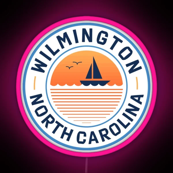 Wilmington Sunset RGB Neon Sign