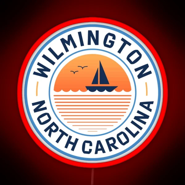 Wilmington Sunset RGB Neon Sign