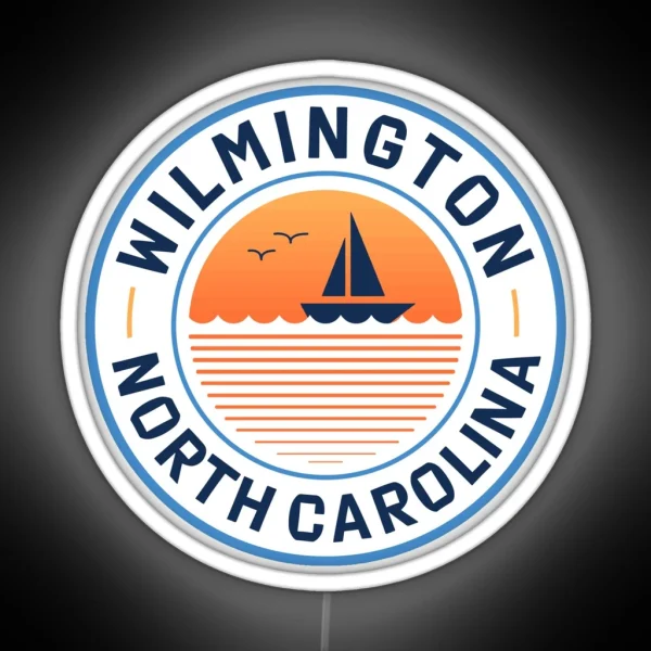 Wilmington Sunset RGB Neon Sign