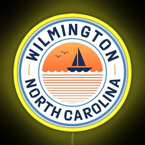 Wilmington Sunset RGB Neon Sign