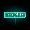 Wilmington University Wildcats logo neon sign