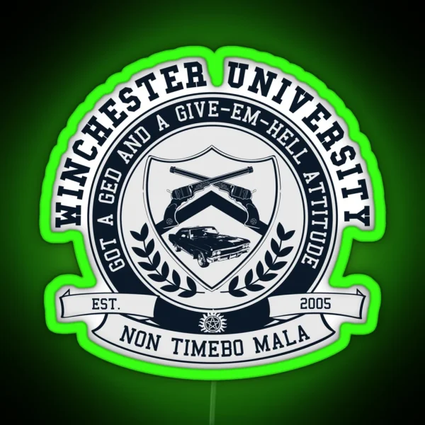 Winchester U RGB Neon Sign