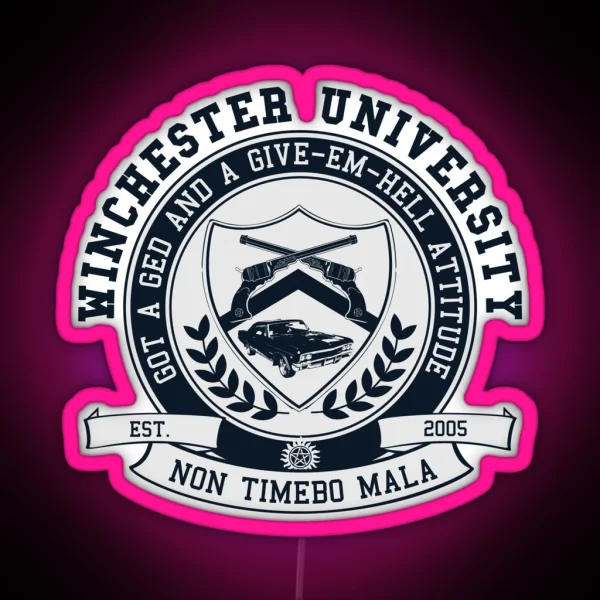 Winchester U RGB Neon Sign