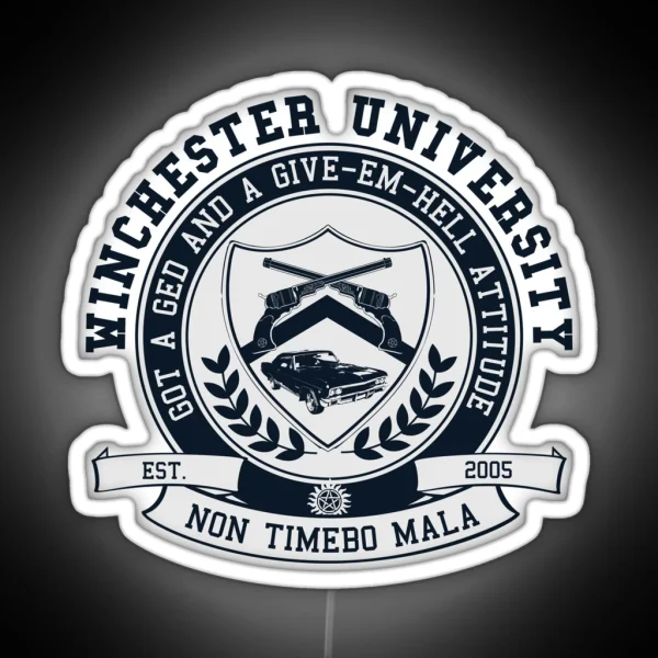 Winchester U RGB Neon Sign