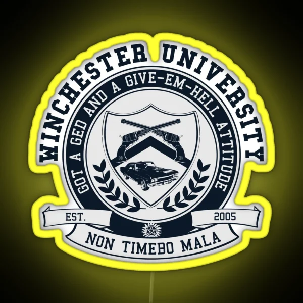 Winchester U RGB Neon Sign