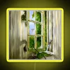Neon window sign inspired by The Last of Us video game series.